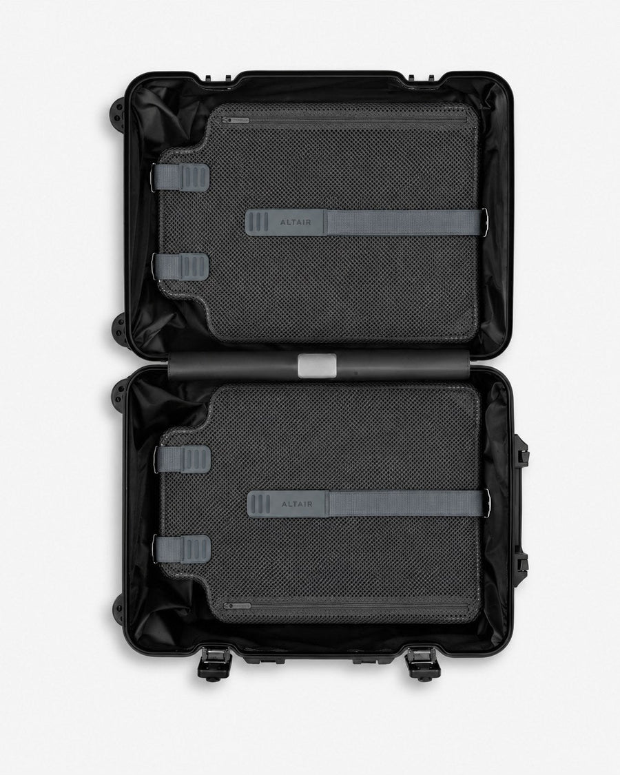 ALTAIR Original Cabin black suitcase, interior layout