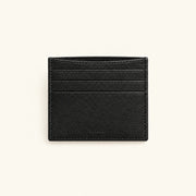 Black ALTAIR leather cardholder, front view